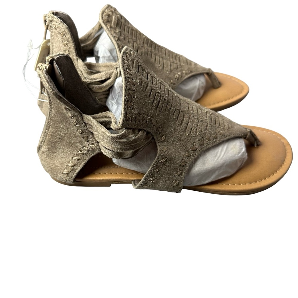 Altar'd State Taupe Suede Gladiators Sandals